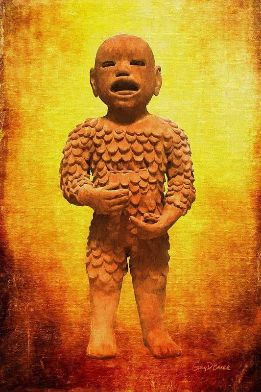Xipe totec poster by gary d baker