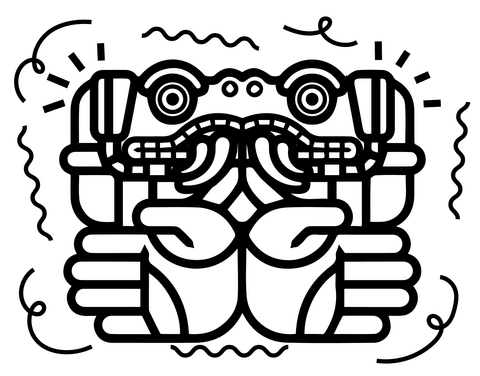 Aztec art coloring pages free coloring pages