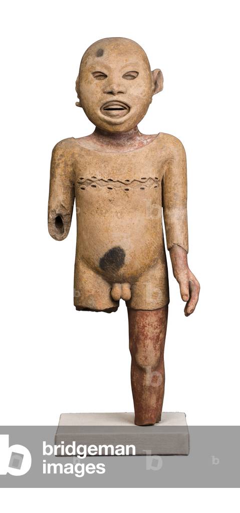 Image of ritual impersonator of the deity xipe totec possibly central veracruz by aztec th century