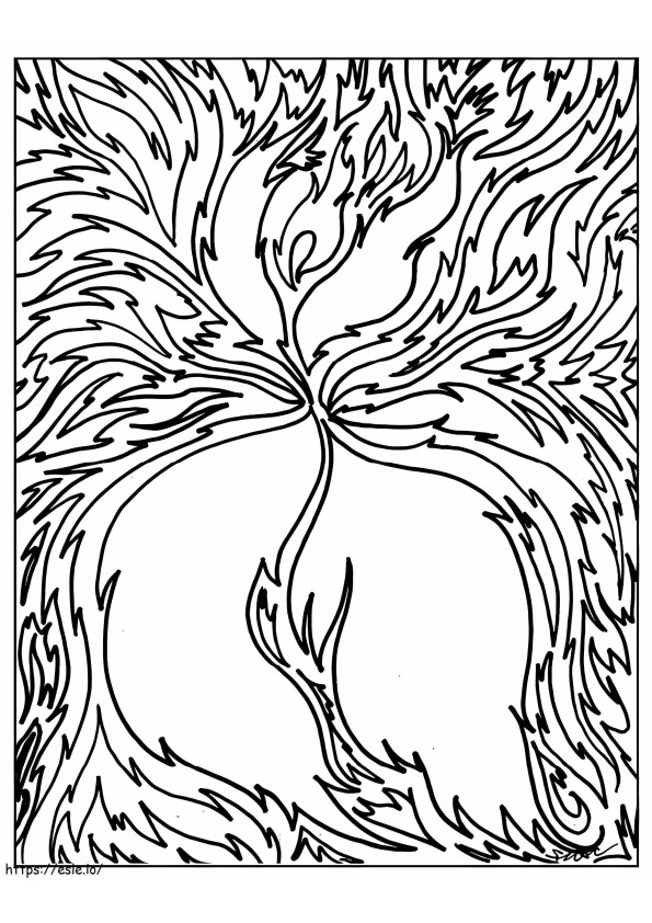 Statue of xipe totec coloring page