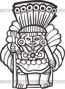 Aztec god xipe totec