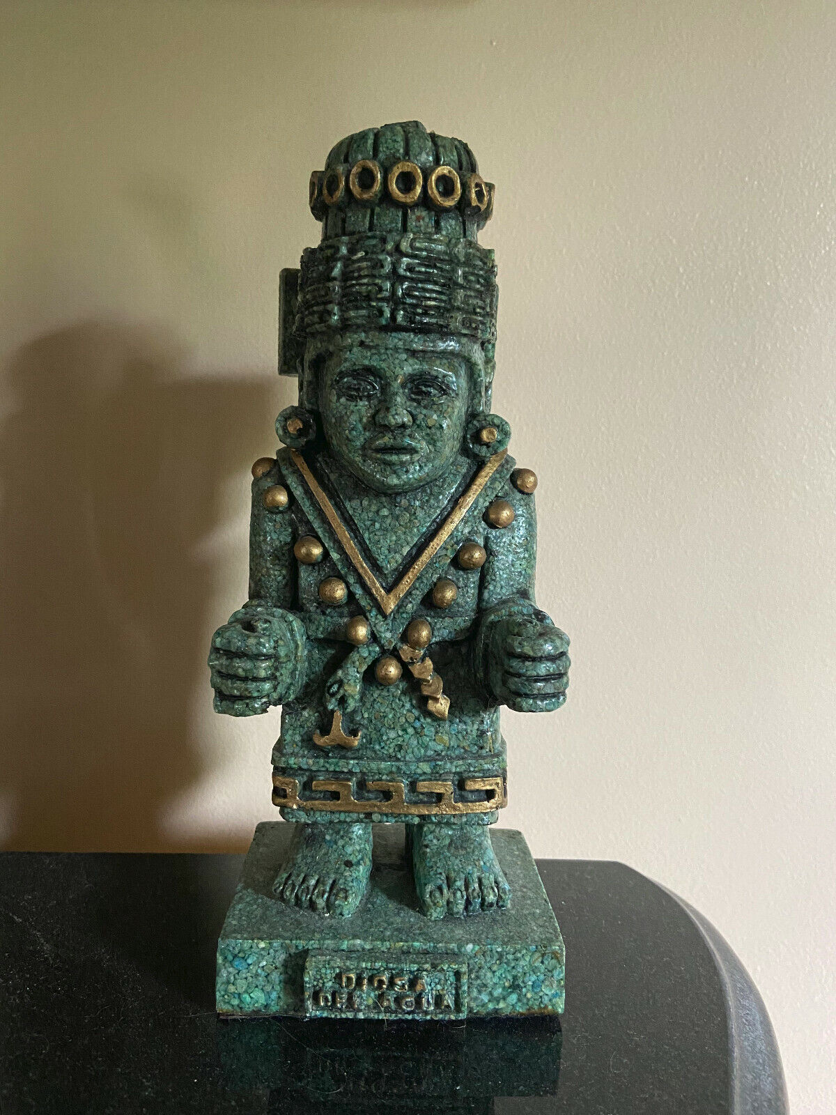 Zarebski vtg mexin aztec mayan ancient god stone statue figure