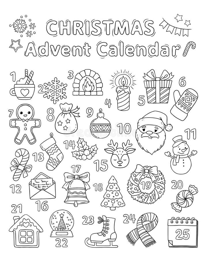 Coloring christmas symbols stock illustrations â coloring christmas symbols stock illustrations vectors clipart