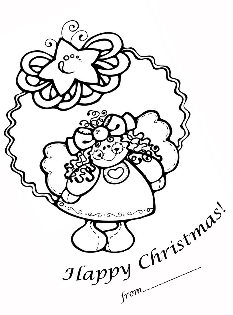 Christmas fairy coloring pages team colors
