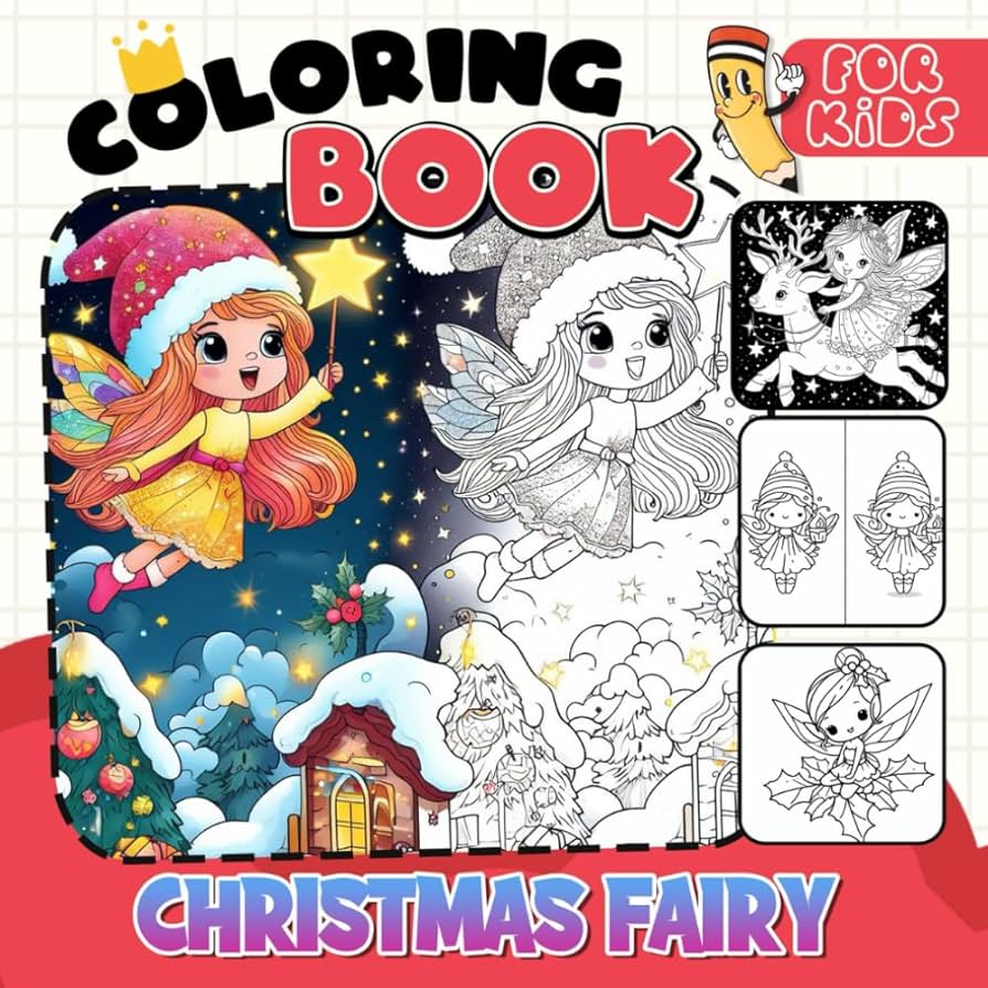 Christmas fairy loring book for kids magical loring pages featuring enchanting designs about fairies snowflakes and holiday wonders for spirit ideal gifts for holiday season onnell subhaan books