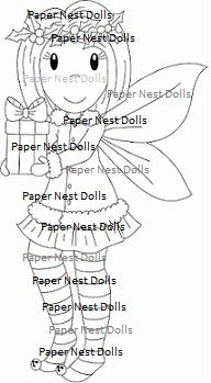 Christmas fairy ellie â paper nest dolls