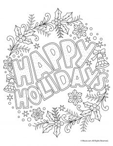 Beautiful printable christmas adult coloring pages woo jr kids activities childrens publishing