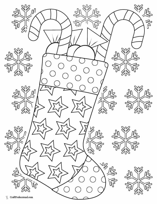 Christmas coloring pages for adults free