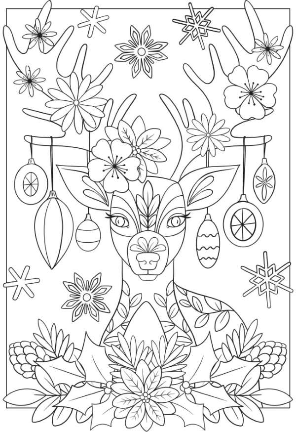 Free nordic inspired christmas coloring pages â