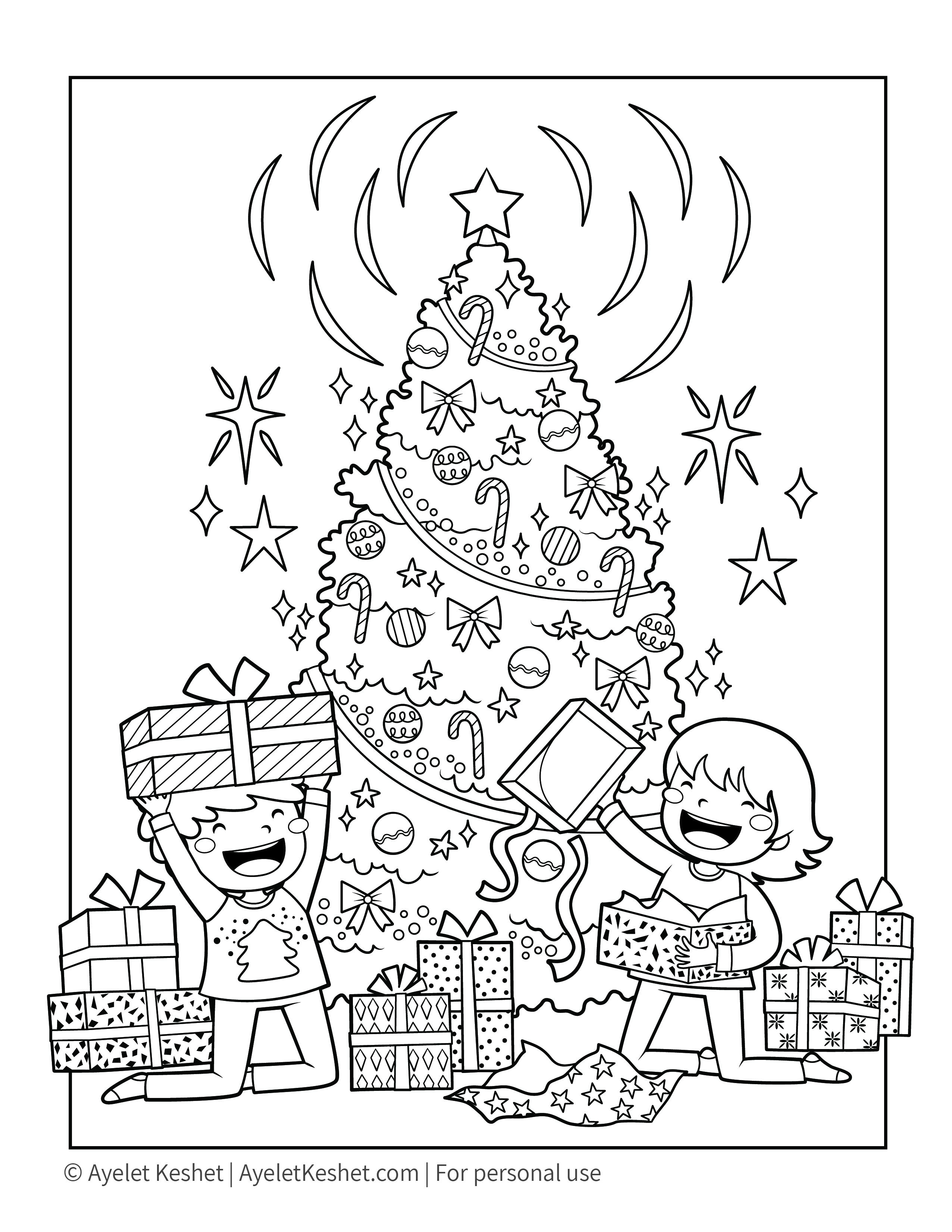 Free printable christmas coloring pages for kids
