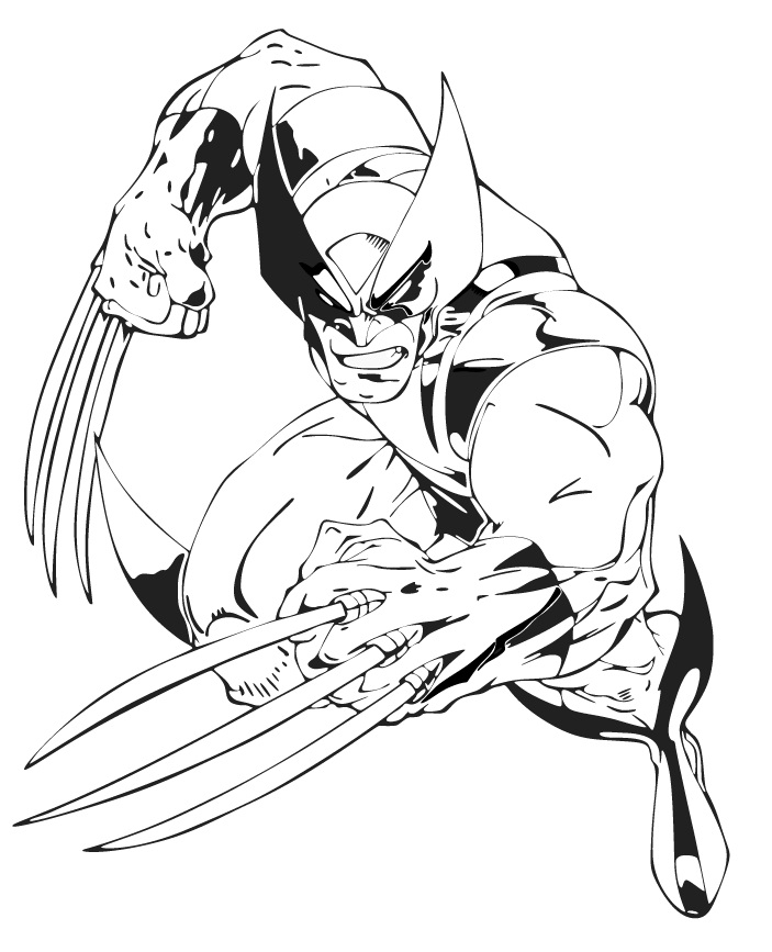 Free printable x men coloring pages for kids