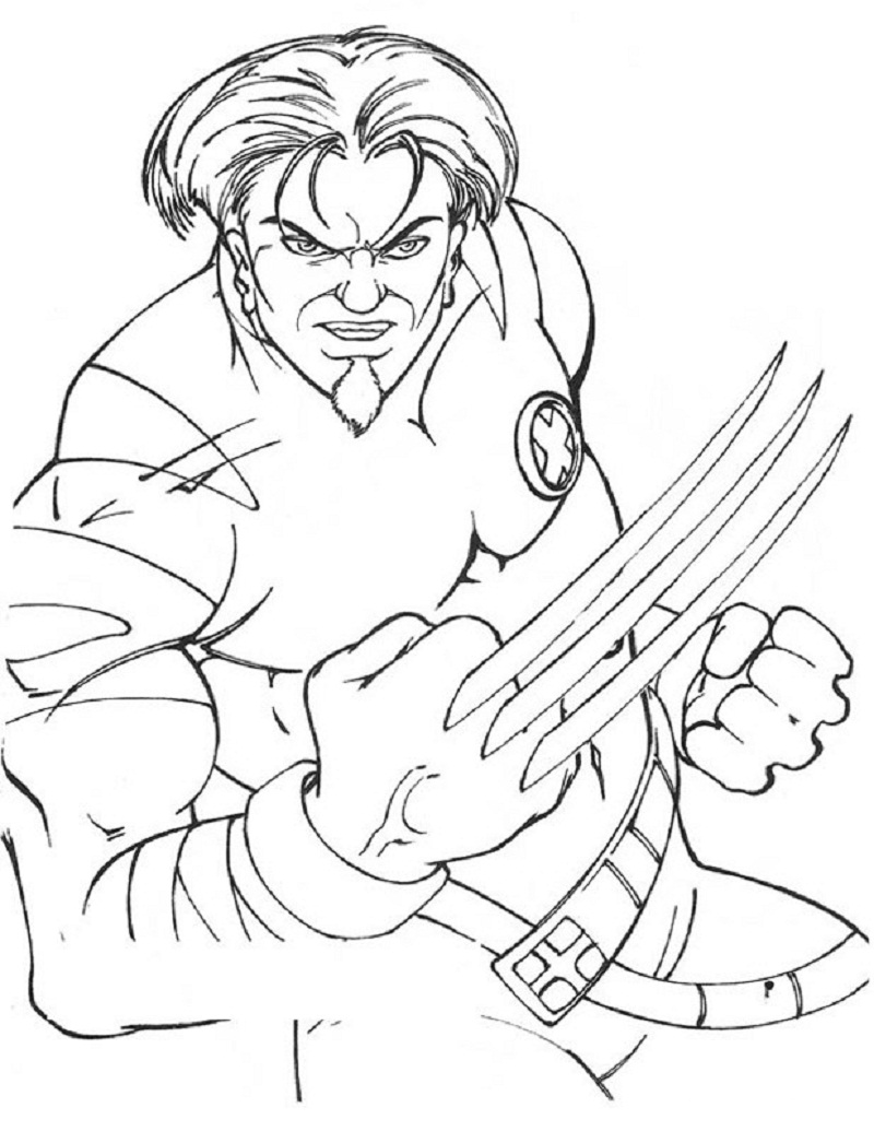 Free printable x men coloring pages for kids