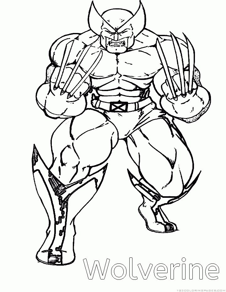 X men coloring pages