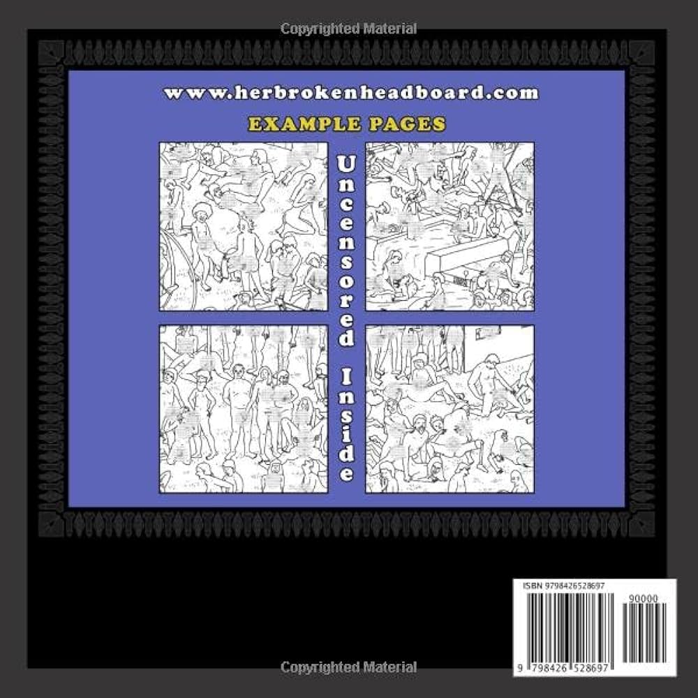 Sex the nsfw xxx explicit adult coloring book headboard her broken books