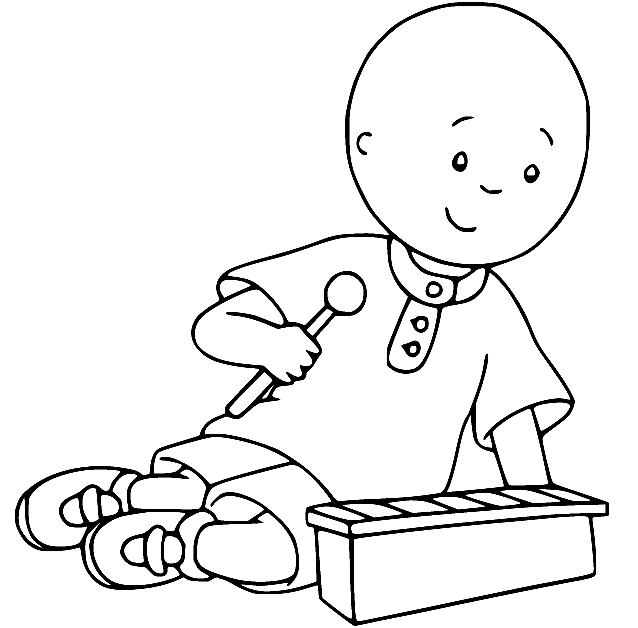 Caillou coloring pages printable for free download