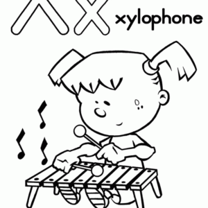 Letter x coloring pages printable for free download