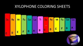 Xylophone coloring sheets by easyplan tpt