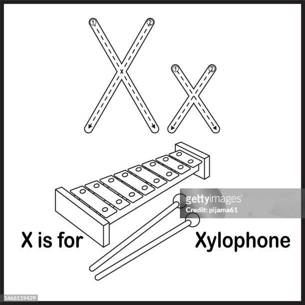 Wood xylophone stock photos high