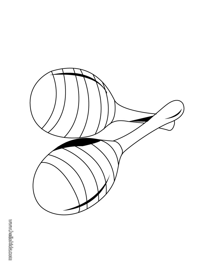 Castanets coloring pages