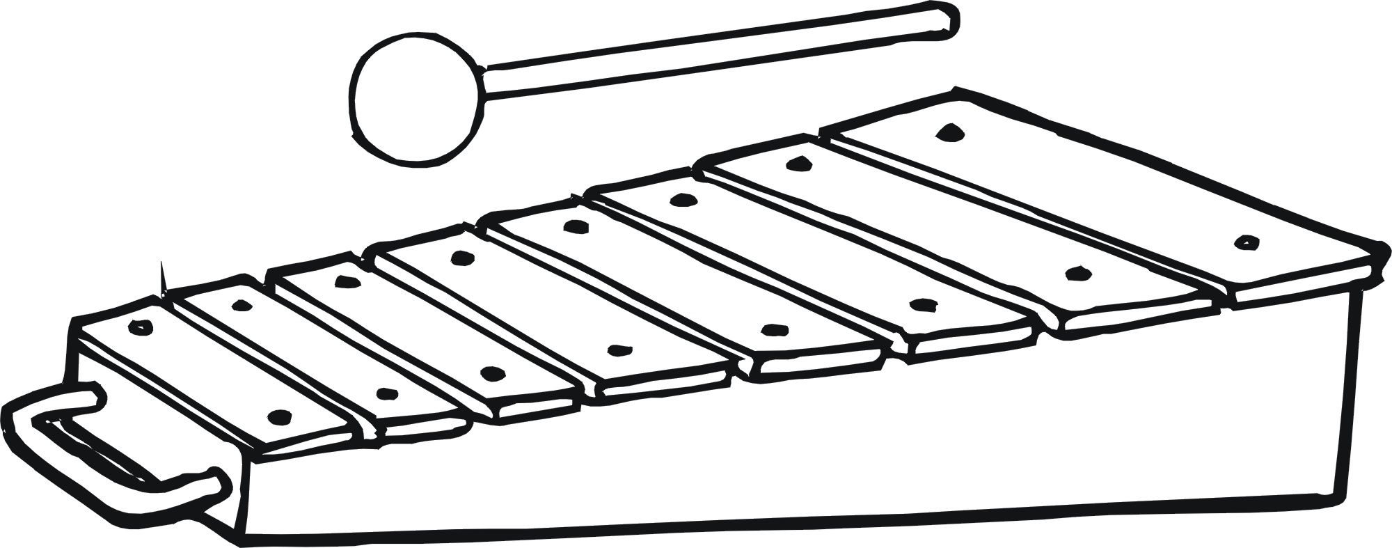 Xylophone coloring pages