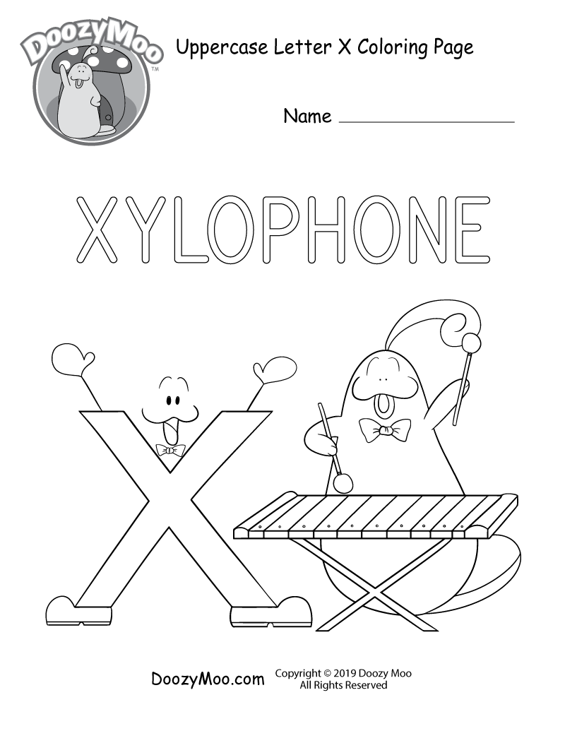 Cute alphabet coloring pages free printables