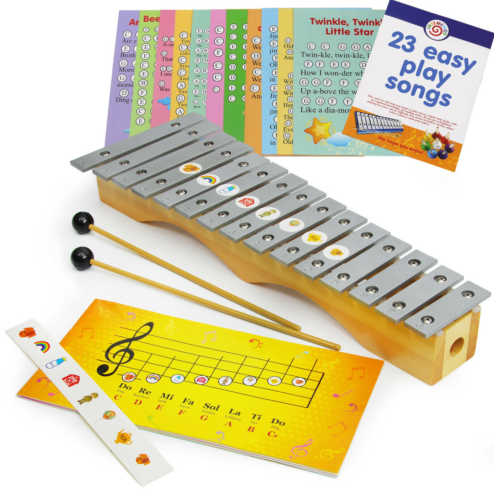 Glockenspiel xylophone notes
