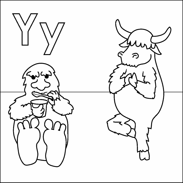 Free coloring page may letter y
