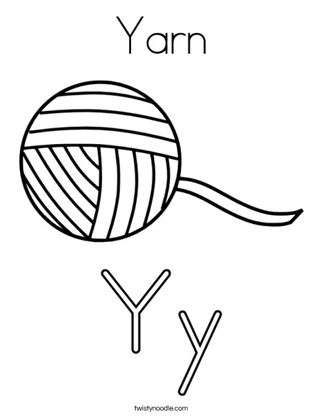 Yarn coloring page