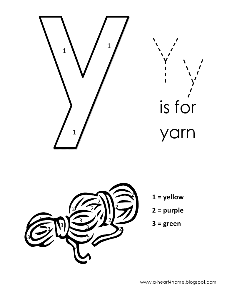 A heart for home lowercase alphabet color by number