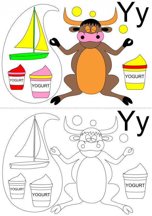 Alphabet coloring page
