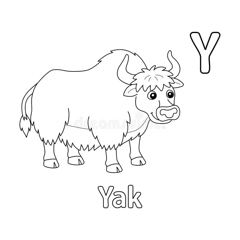 Yak coloring stock illustrations â yak coloring stock illustrations vectors clipart
