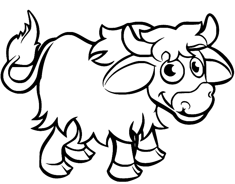 Yak coloring pages printable for free download