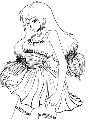 Ciorry chan by gabriela gogonea coloring page free printable coloring pages