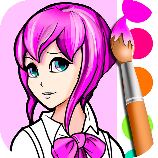 Anime manga adults coloring book premium â