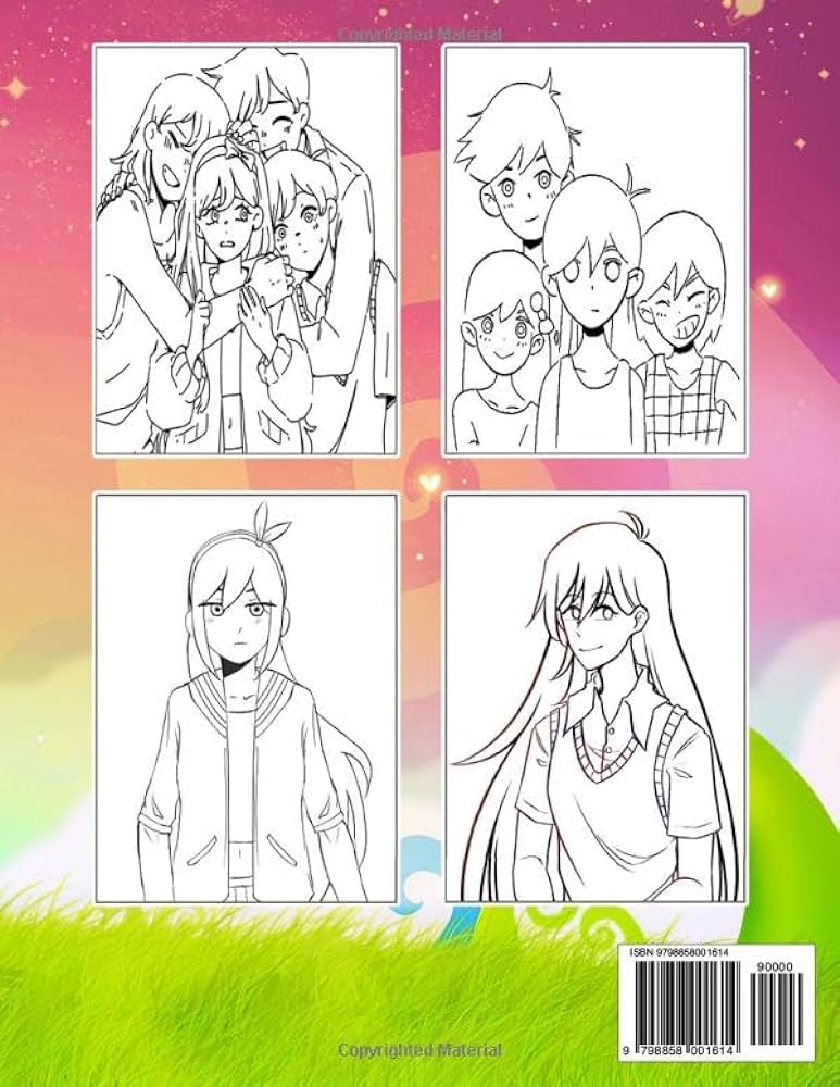 Omori coloring book cute character for fan men teen women kid student new designs for all ages great gifts for kids boys girls ages