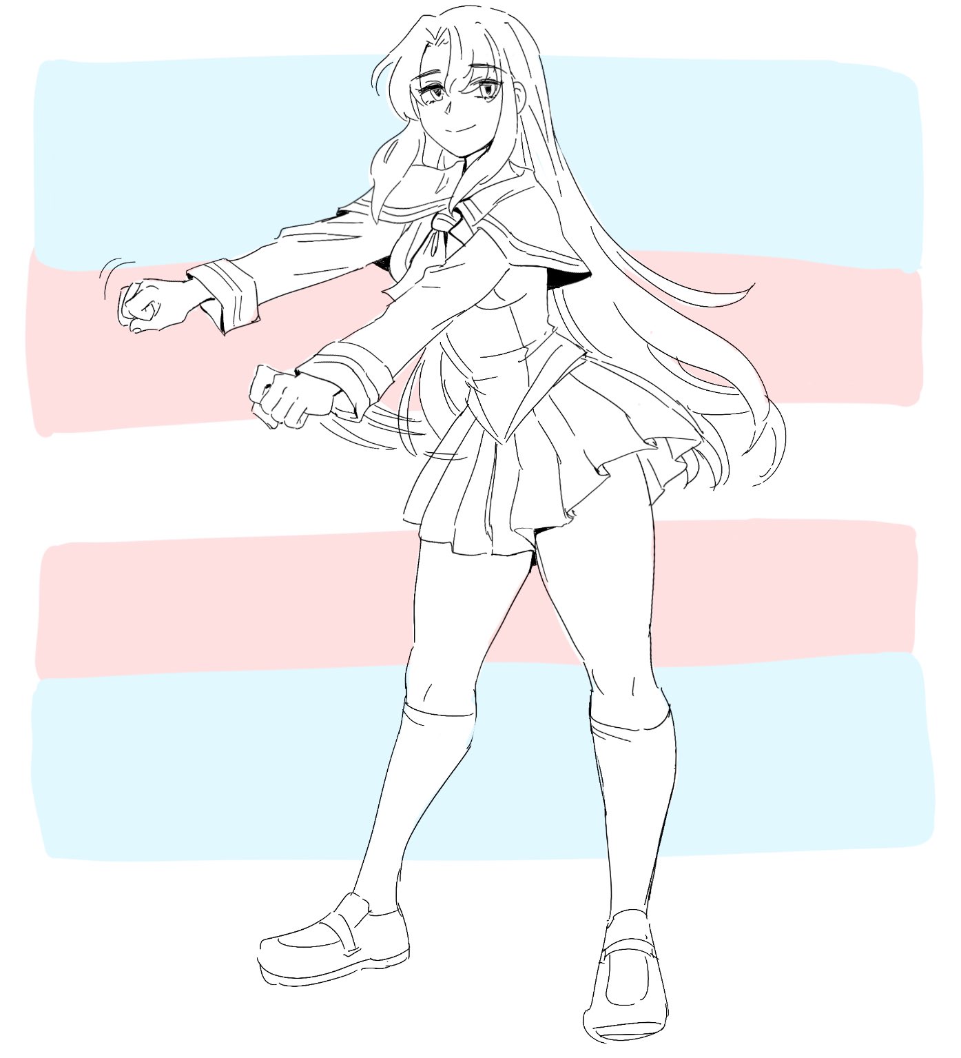 Lovelandðï on x req âhonoka sakurai from suzuka doing a fortnite dance with a trans flag in the backgroundâ congrats on the most oddly specific request so far lol httpstcofoxosjpmjy x