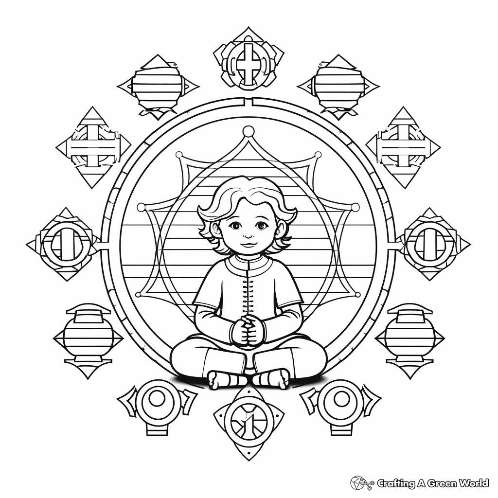 Chakra coloring pages