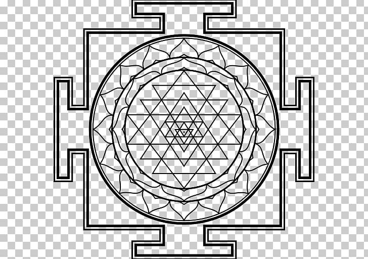 Sri yantra mandala coloring book png clipart angle area art of living black and white buddhism