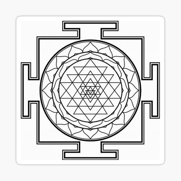 Sri yantra mandala sticker for sale by nineblade