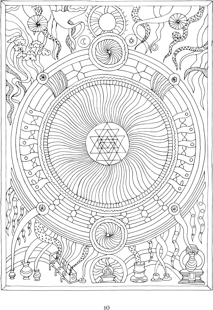 Sri yantra mandalas a coloring book by paul heussenstamm paul heussenstamm books