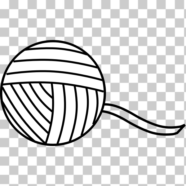 Free svg yarn line art vector graphics