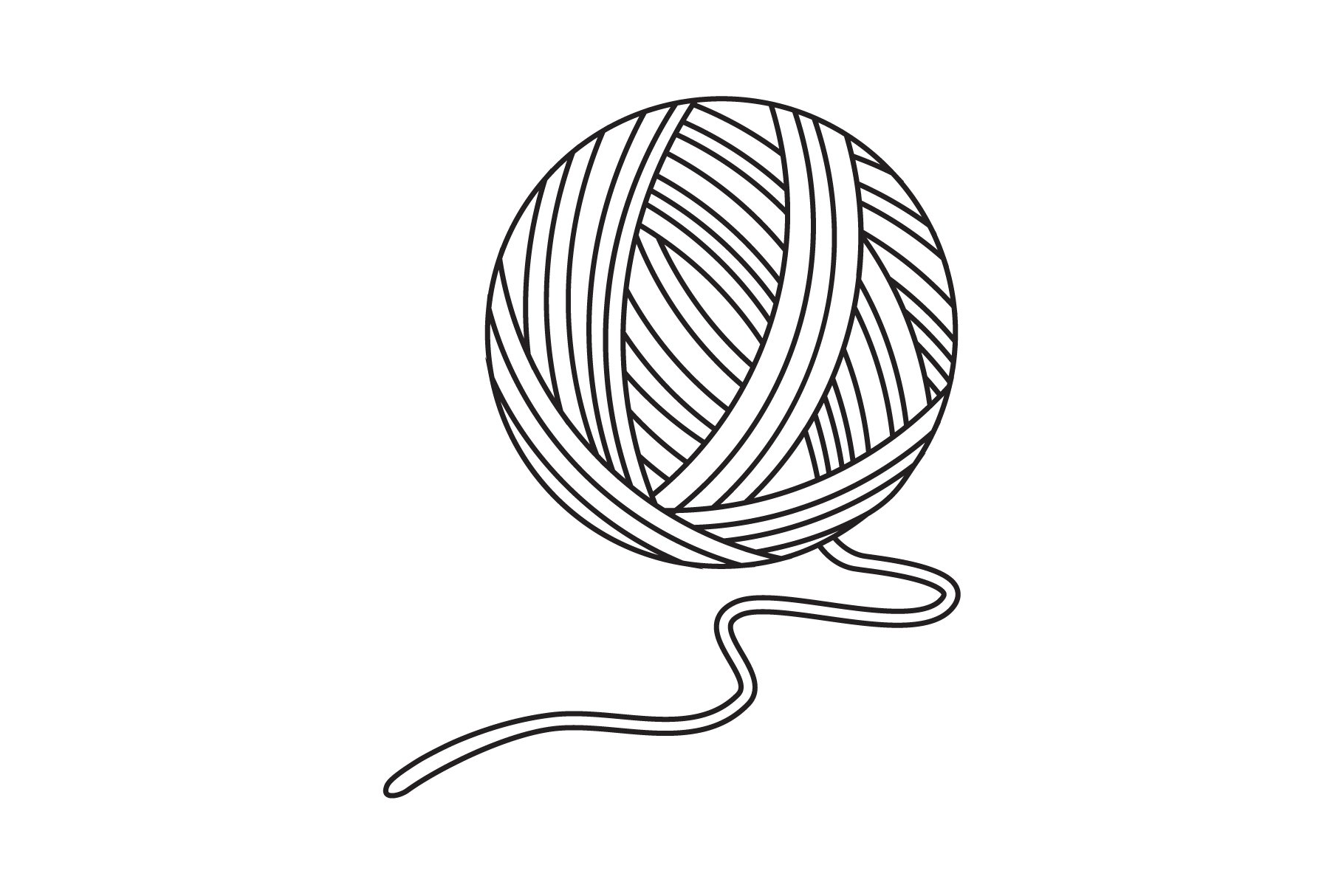 Yarn ball for knitting â
