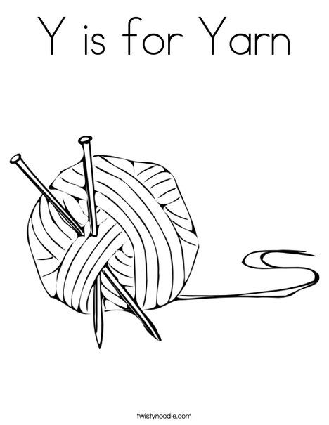 Y is for yarn coloring page coloring pages yarn yarn images