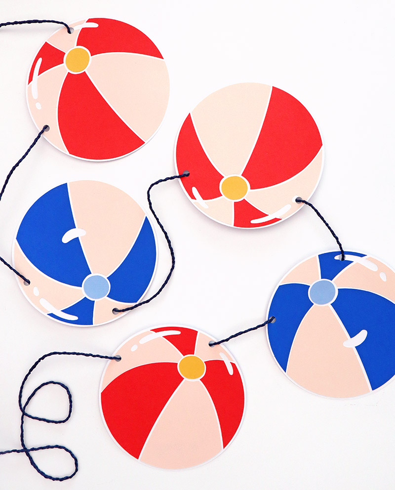 Free beach ball svg cut file