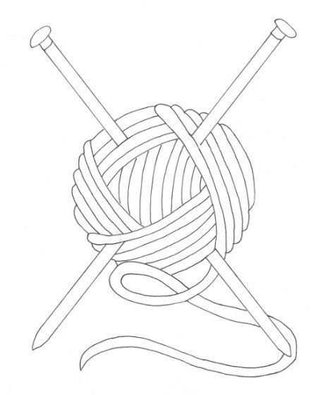 Yarn coloring page â wee folk art