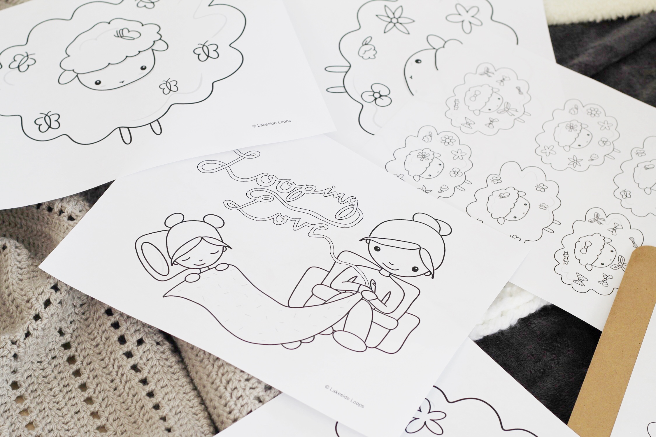 Kids crochet colouring pages â free downloads â lakeside loops