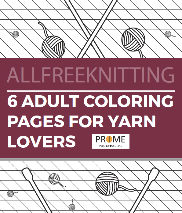 Adult coloring pages for yarn lovers