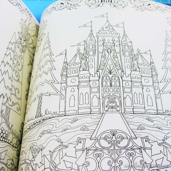 Embroidery design inspiration from coloring books â