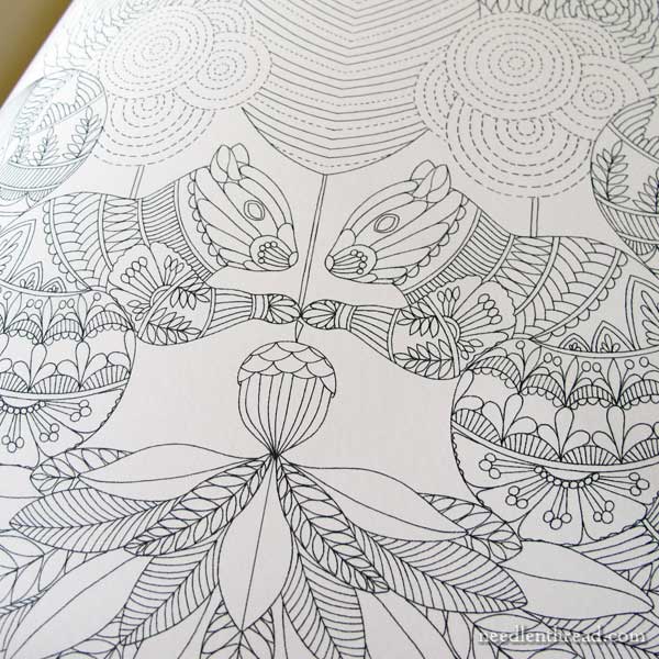 Embroidery design inspiration from coloring books â