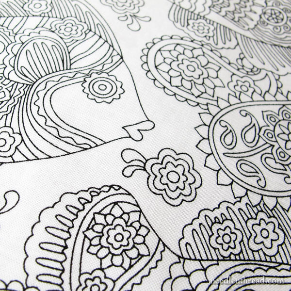 Fun fabric that begs to be embroidered â